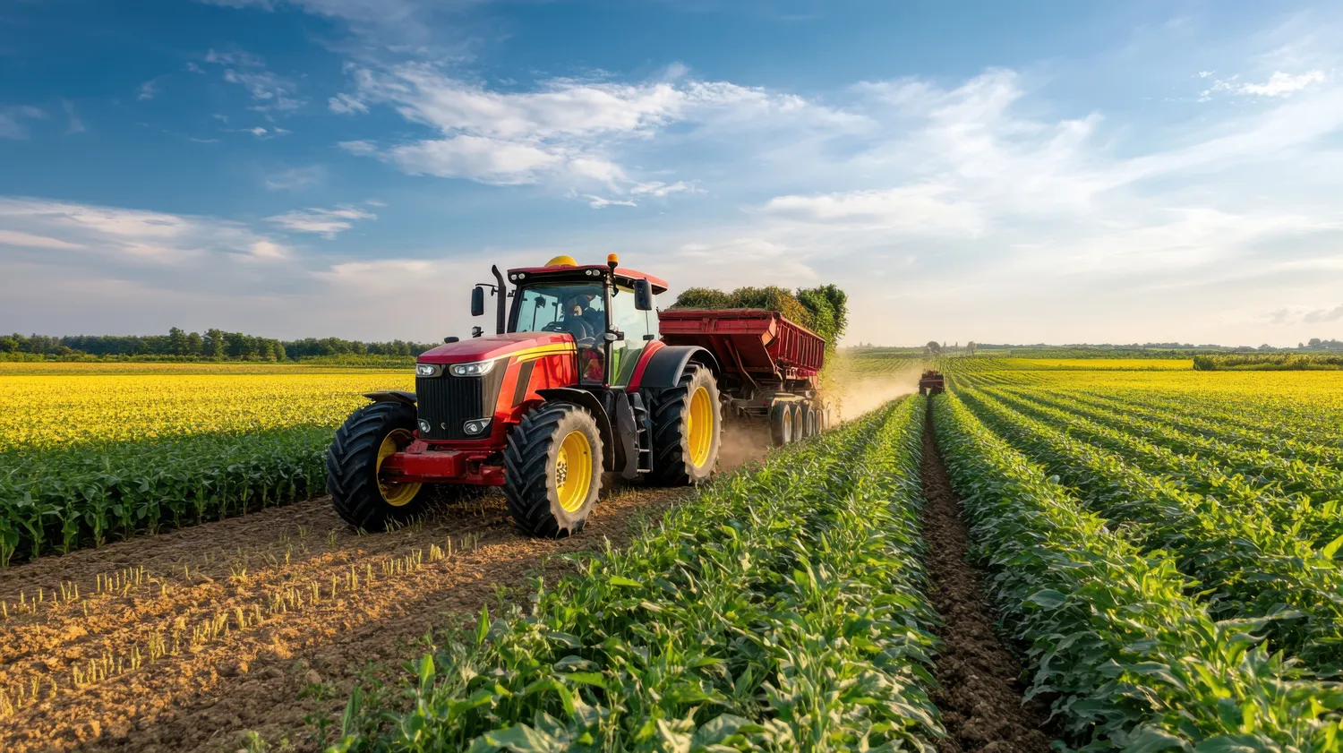 EULER KFZ MEISTERBETRIEB - Kfz-Meisterwerkstatt -Moderne Landwirtschaft mit Biokraftstoff-Traktor im Einsatz